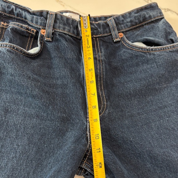 Zara Dark Blue Wide-Leg Pants - Picture 6 of 13